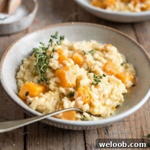 Butternut squash risotto