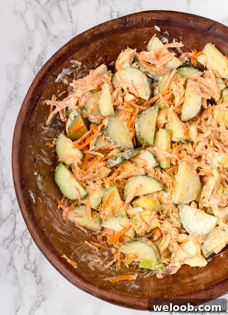 Super delicious creamy breakfast salad