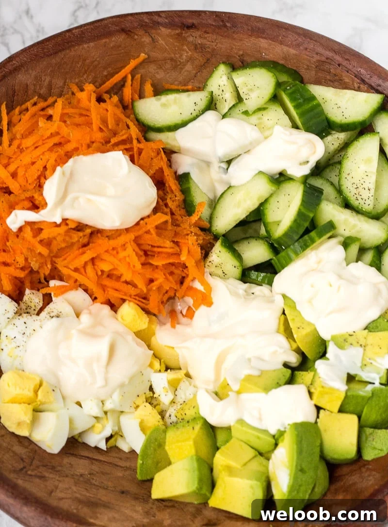 Seasoned veggies for Breakfast Salad.
