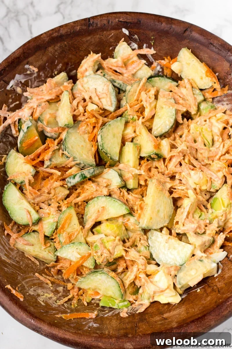 Delicious creamy Breakfast Salad.