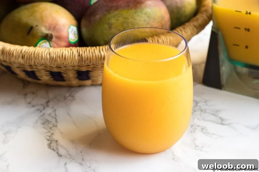 Homemade Mango Juice Recipe
