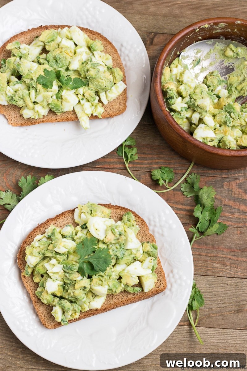 Breakfast Avocado Egg Salad