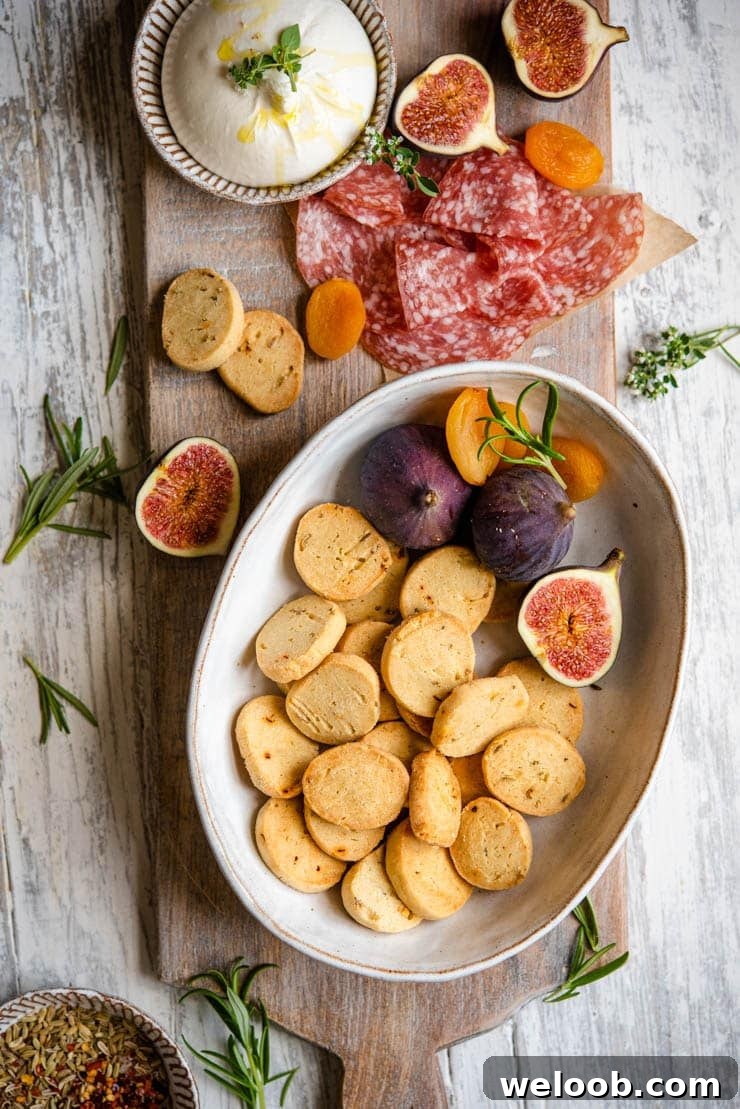 Parmesan cheese cookies in a bowl