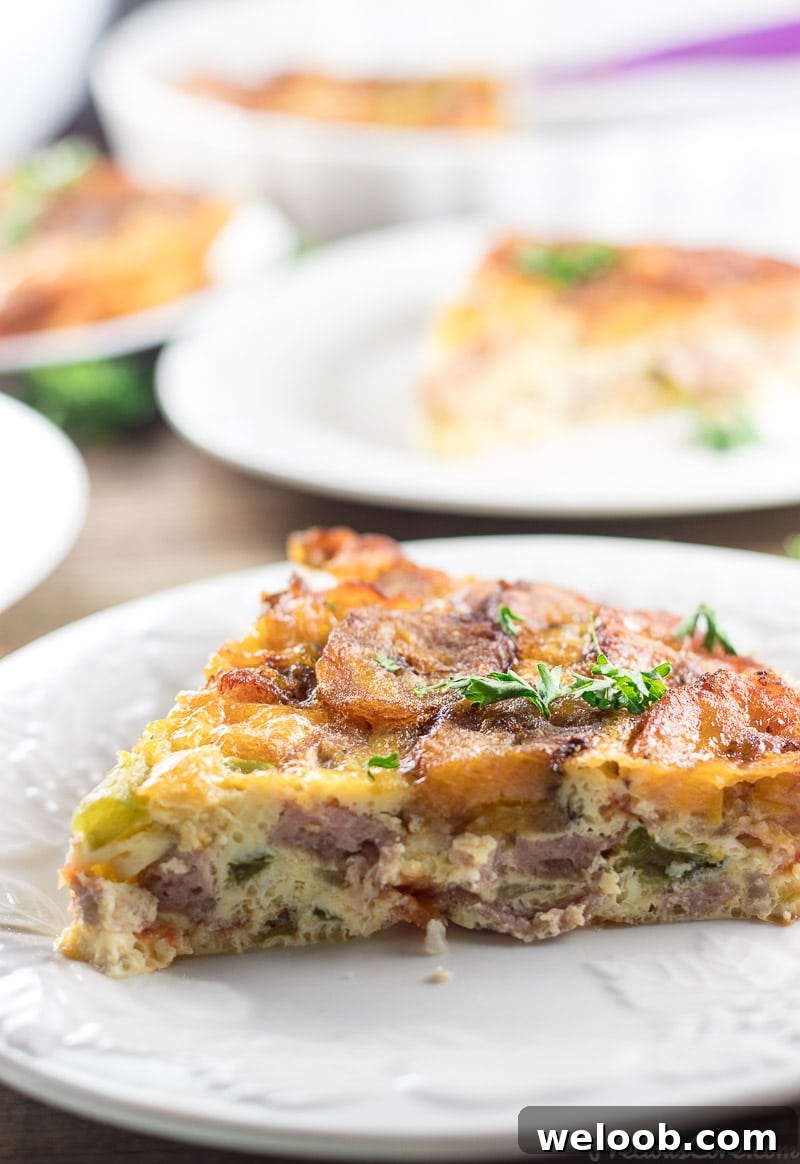 Plantain Frittata breakfast