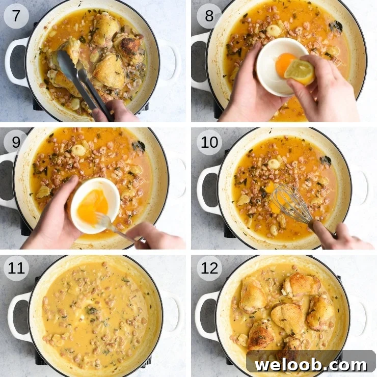 Step by step photos for making creamy tuscan chicken without cream
