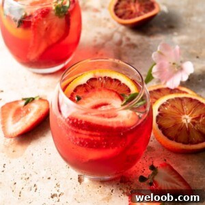 Square image of a campari cocktail