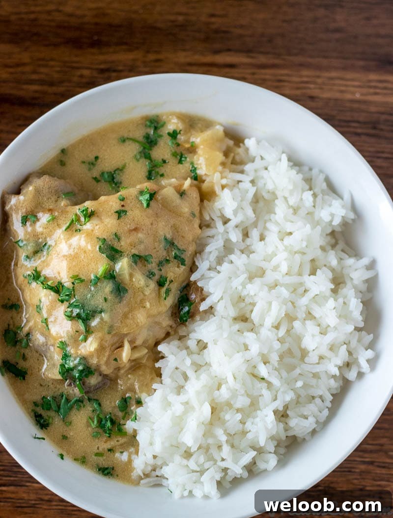 Chicken in White Sauce