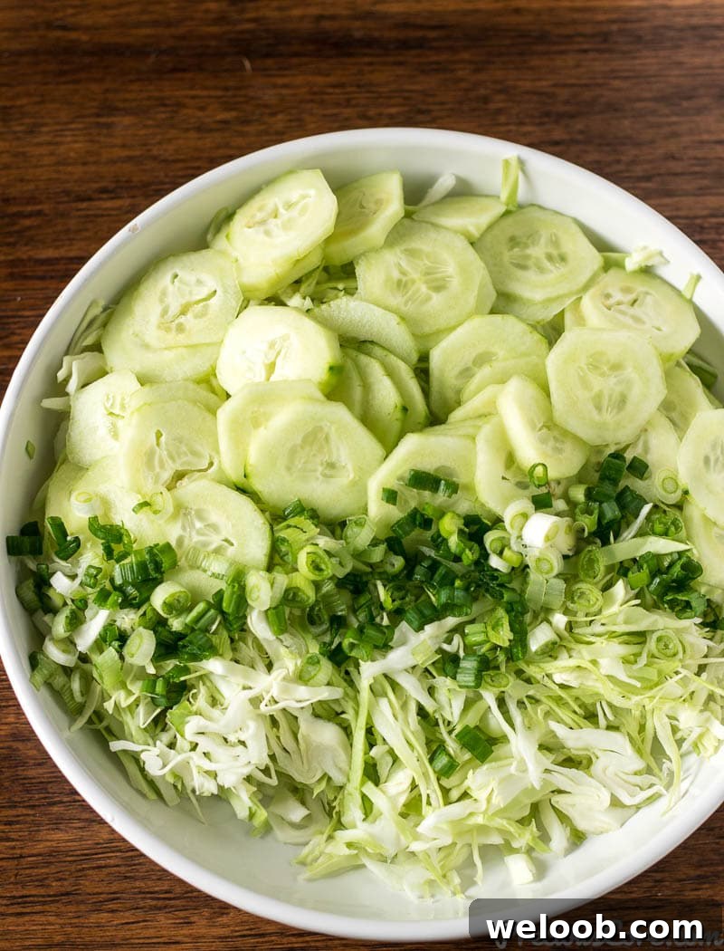 Ingredients for Cabbage Salad