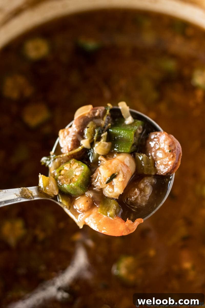 Gumbo with okra