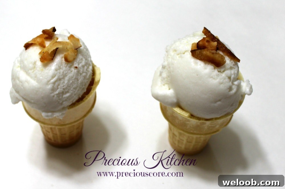 Creamy 4-Ingredient Coconut Ice Cream Recipe 3 coconut ice cream toppings
