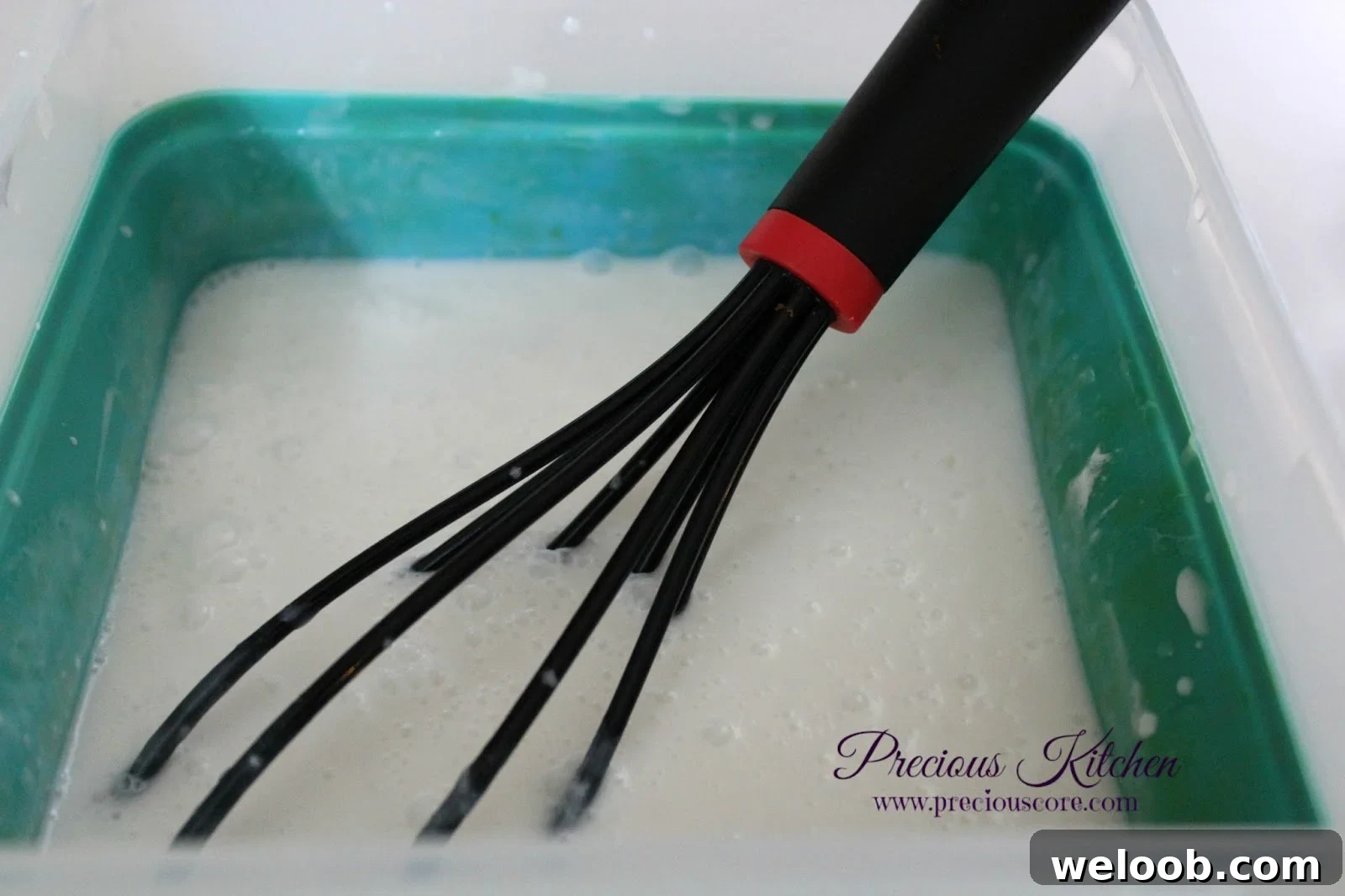 Creamy 4-Ingredient Coconut Ice Cream Recipe 5 mixing coconut ice cream base