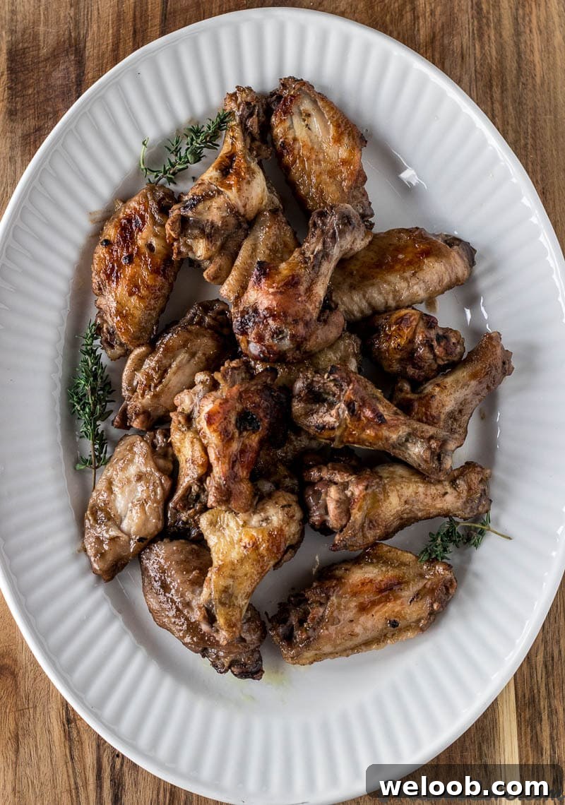Chicken Wings on a serving tray