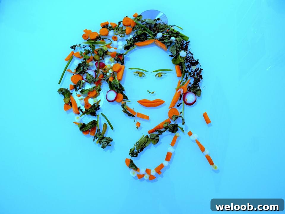 art with vegetables