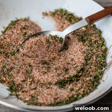 Square image of French fries seasoning.