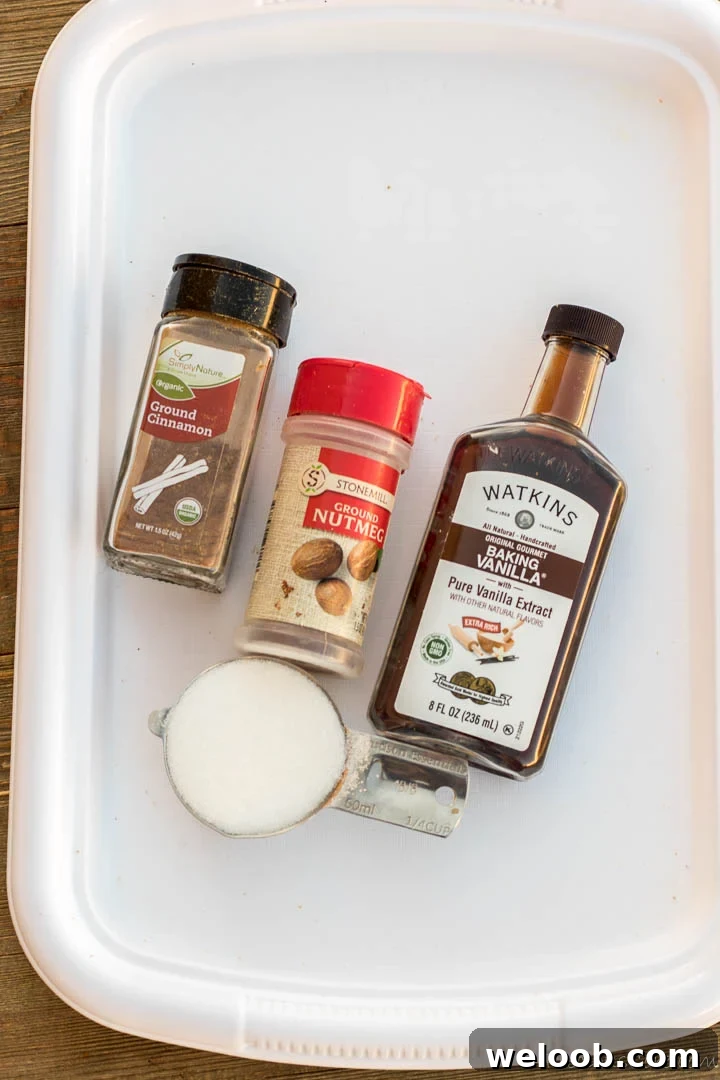 Sugar and spices for Challah Bread