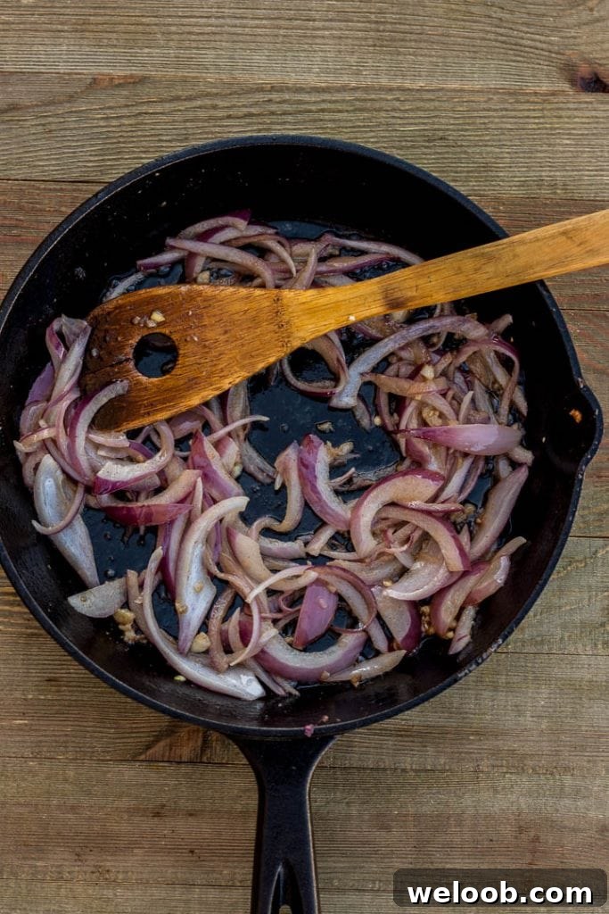 Sauteed onions and garlic