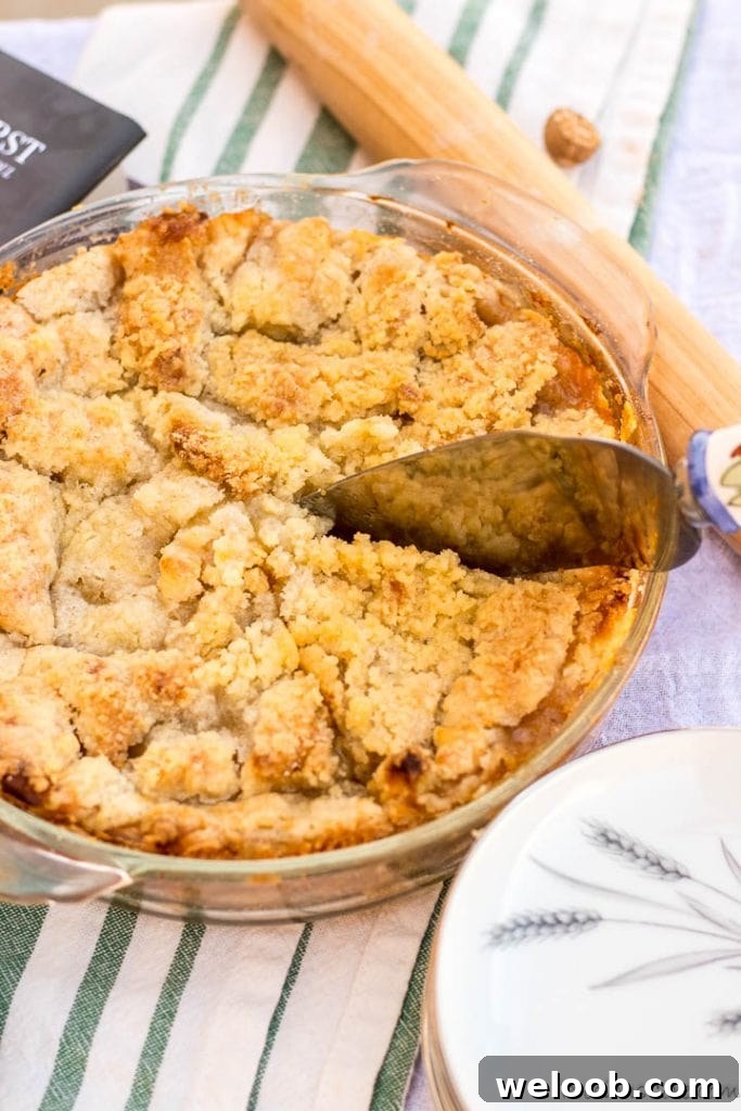 Pie spoon in apple pie