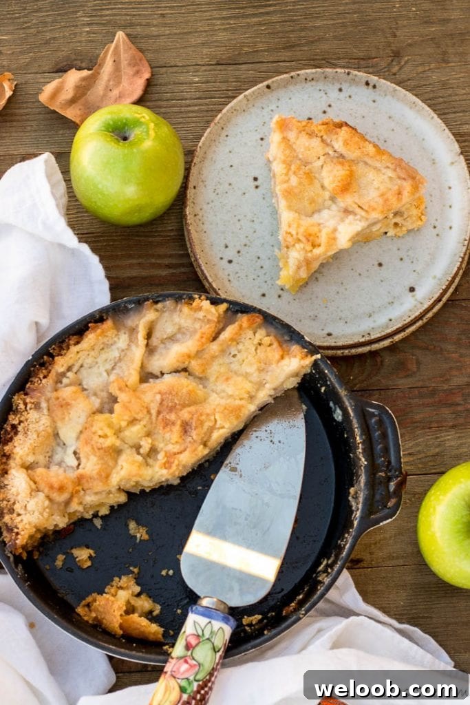 Apple Pie on plate and some in pie dish