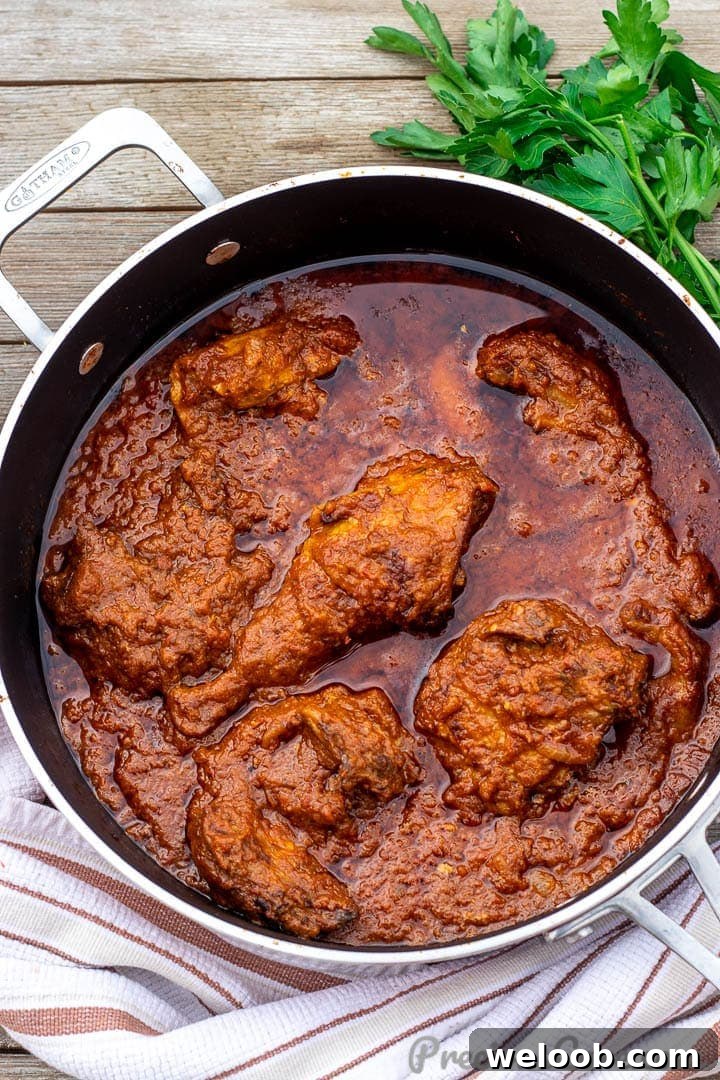 Pan of African Chicken Stew.