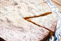 Lemon Torta Caprese Bianca: Italian White Almond Cake