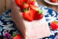 Silky Strawberry Semifreddo with Fresh Strawberry Sauce