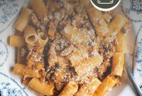 Rustic Eggplant and Sausage Ragu with Pasta